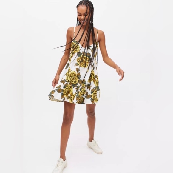 UO Floral Mini Frock Dress - Picture 3 of 6